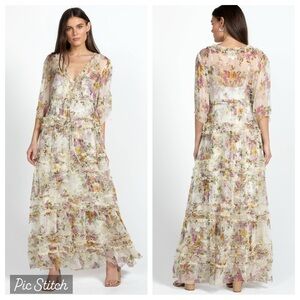 Johnny Was Mimi Maxi Silk Dress